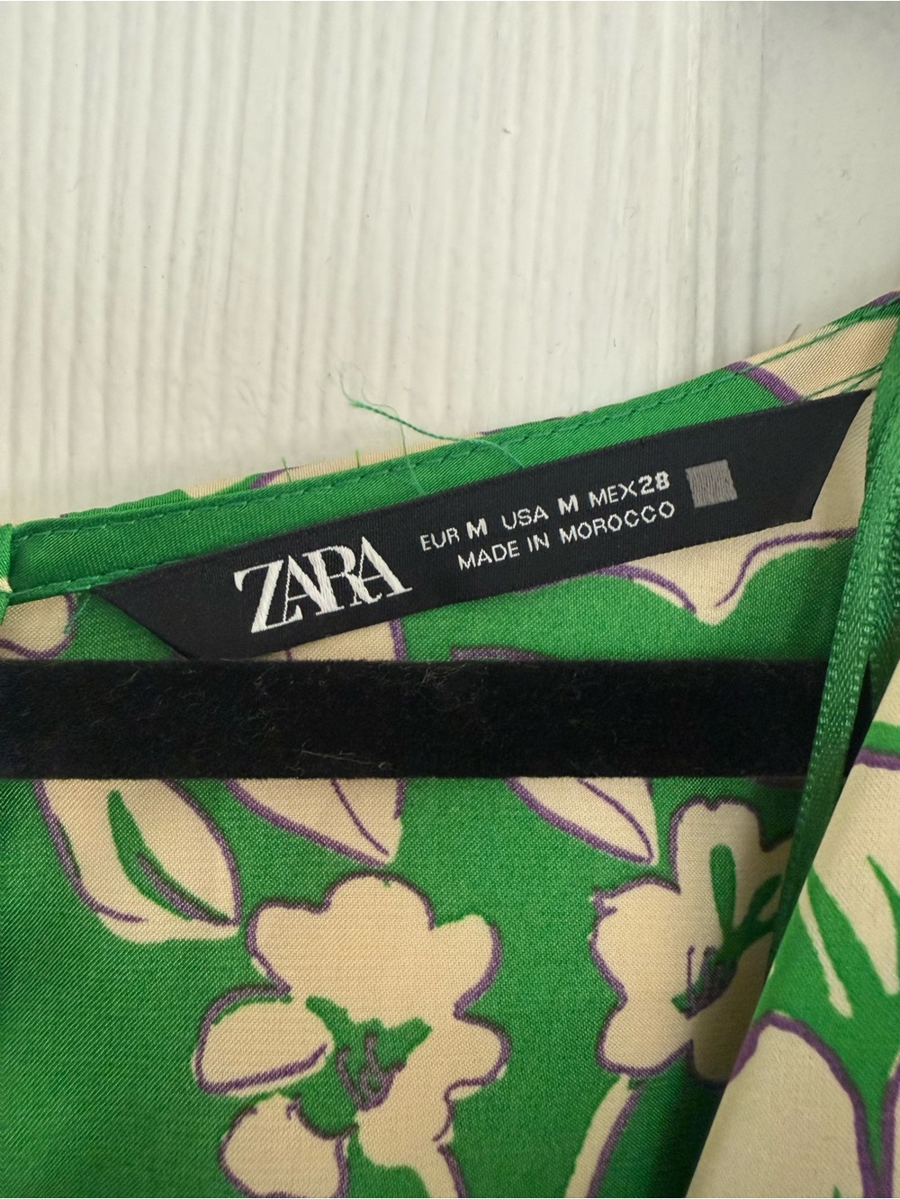 Zara Green Floral Cutout Wide Leg Romper Jumpsuit M - Picture 5 of 5